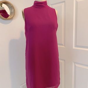 Magenta Sleeveless Sheath Dress